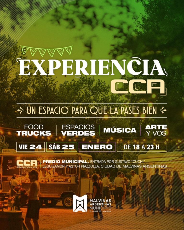 Malvinas Argentinas presenta Experiencia CCA: gastronomía, música y arte al aire libre