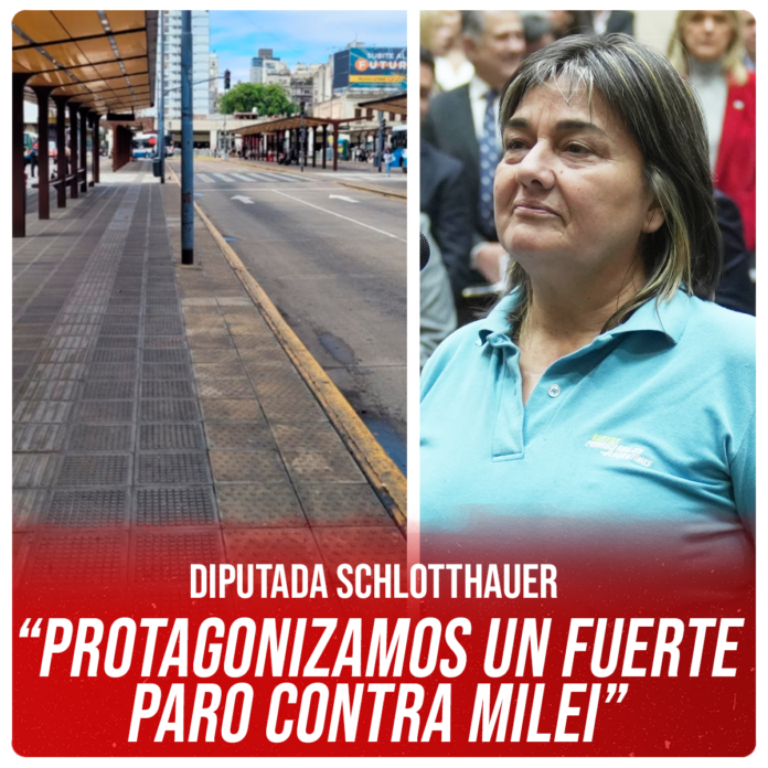 Protagonizamos un fuerte paro contra Milei