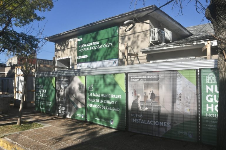 Avanza la construcción de la nueva guardia del Hospital Houssay en el oeste de Vicente López