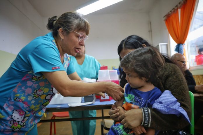 vacunación ante el brote de sarampión