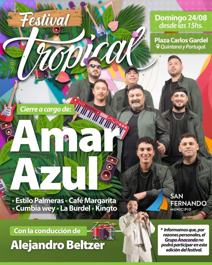 Festival Tropical con Amar Azul
