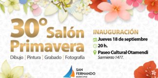 Este jueves se inaugura el 30° Salón Primavera de San Fernando