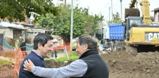 A menos de un día de un triunfo histórico, Nardini retomó su agenda recorriendo obras en Tierras Altas