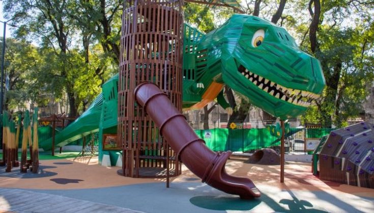 Patio Parque El Parque Ameghino estrenó un patio de juegos temático e inclusivo ...