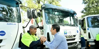 Nardini suma maquinaria al área de Servicios Públicos y la Planta Hormigonera Municipal