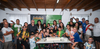 Junto a la comunidad, Julio Zamora compartió el 37° aniversario de la Sociedad de Fomento Los Tábanos