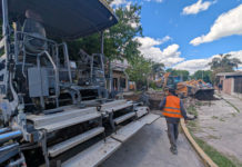 En Troncos del Talar, Julio Zamora monitoreó el desarrollo del Plan de Pavimentación del Municipio de Tigre