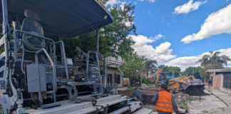 En Troncos del Talar, Julio Zamora monitoreó el desarrollo del Plan de Pavimentación del Municipio de Tigre