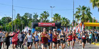 Julio Zamora acompañó la 40° edición de la Maratón Ciudad de Tigre que contó con la participación de miles de personas