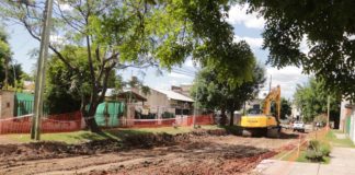 Avanzan las obras de pavimentación en San Miguel