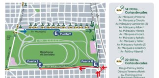 Operativo de tránsito por el recital de Andrea Bocelli en el Hipódromo de San Isidro