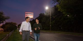 Ya se renovaron más de 300 luminarias con tecnología LED en las colectoras de San Isidro