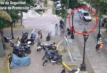 Robó una bicicleta y fue embestido por una motocicleta, cayó al suelo y huyó corriendo: fue detenido por el COT y la Policía