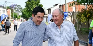 Villa de Mayo: Nardini inauguró la pavimentación de la calle Arquímedes