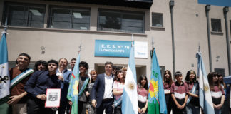 Kicillof inauguró nueva infraestructura educativa en Longchamps