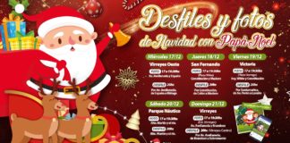 Papá Noel visita a San Fernando con Desfiles de Navidad y fotos en familia