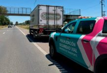 Tolerancia Cero: Transporte detuvo a un camión que circulaba con la patente tapada