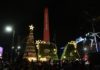 Con el encendido de luces, la Ciudad celebró frente al Obelisco el espíritu de la Navidad