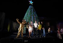 Se encendió la Navidad en Malvinas Argentinas