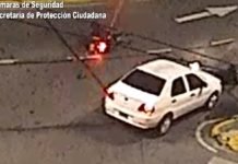 El sistema de cámaras municipales registró un fuerte impacto en pleno Tigre centro