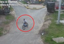 Robaron una bicicleta y fueron detectados por las cámaras del COT: quedaron detenidos inmediatamente