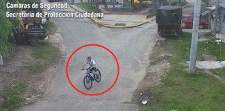 Robaron una bicicleta y fueron detectados por las cámaras del COT: quedaron detenidos inmediatamente