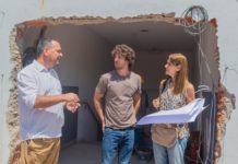 Juan Andreotti recorrió obras de las 7 escuelas que renueva el Municipio de San Fernando