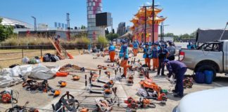San Martín impulsó la limpieza del Reservorio de Tecnópolis para mejorar el drenaje durante las lluvias