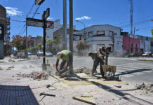 Para una mejor circulación de peatones, se extienden las obras de veredas en Tigre centro