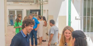 Juan Andreotti visitó la obra de renovación de la Escuela Especial N°503