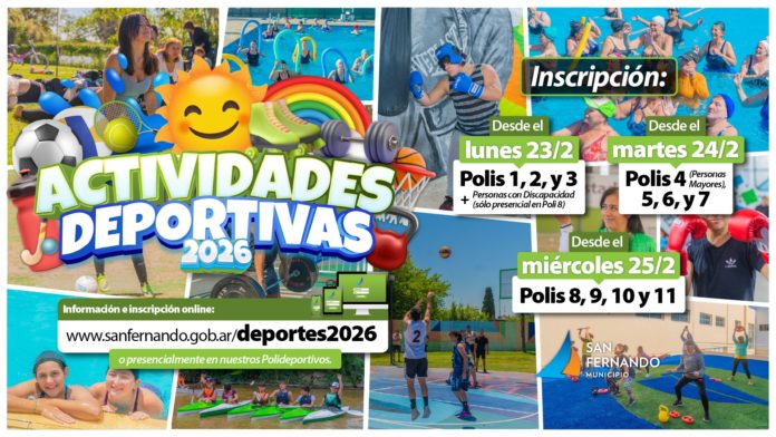 Actividades Deportivas 2026 San Fernando
