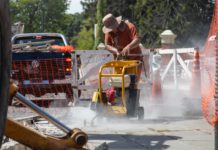 San Isidro avanza con las obras en el cruce de Centenario y Márquez para mejorar el tránsito