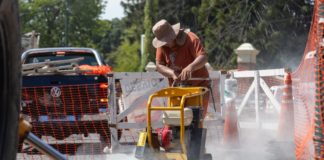 San Isidro avanza con las obras en el cruce de Centenario y Márquez para mejorar el tránsito