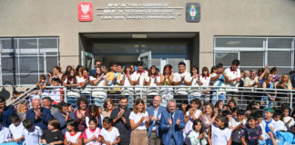 Julio Zamora inauguró el nuevo edificio de la EP N.° 25, la EES N.° 14 y el CEA N.° 711/01