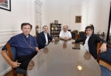 Kicillof se reunió con las autoridades de la Conferencia Episcopal Argentina
