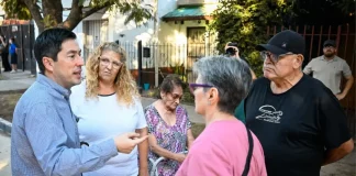 Nardini habilitó una nueva pavimentación en Ing. Adolfo Sourdeaux