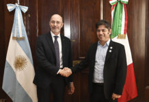 Kicillof se reunió con el embajador de Italia