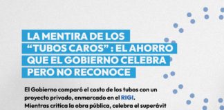 La mentira de los “tubos caros”: el ahorro que el gobierno celebra pero no reconoce