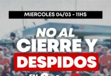 “Pollo” Sobrero y Mónica Schlotthauer “Marchamos contra el cierre de FATE”