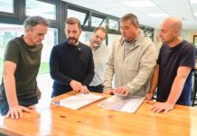 Bedoya, pavimentos y un comedor: Sujarchuk y Katopodis anunciaron obras junto a Provincia