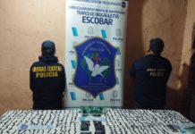 Golpe al narcomenudeo en Maschwitz: tres detenidos y 785 dosis de cocaína secuestradas