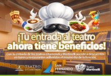 Comercios de San Fernando brindarán descuentos con las entradas del Teatro Otamendi y Teatro Martinelli