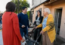 Nardini inauguró 4 nuevas calles en el barrio Estudiantes de Grand Bourg