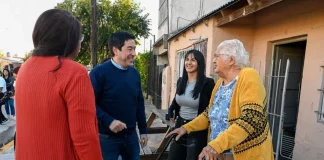 Nardini inauguró 4 nuevas calles en el barrio Estudiantes de Grand Bourg