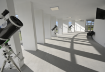 Se inauguró un observatorio astronómico en el Centro de Capacitación, Investigación e Información Educativa de Alberti