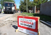 Julio Zamora en General Pacheco: “Vamos a ejecutar un total de 50 mil metros de veredas vecinales en todo Tigre”