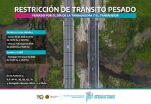 Restricción de tránsito pesado por el Día del Trabajador