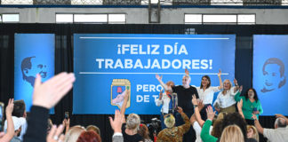 Julio Zamora encabezó un multitudinario acto del Peronismo de Tigre por el Día del Trabajador