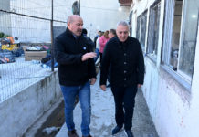 Julio Zamora monitoreó trabajos de infraestructura educativa en la Escuela Secundaria N° 21