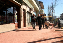 Avanza la remodelación del corredor escolar de la Primaria N° 20 y Secundaria N° 15 de General Pacheco